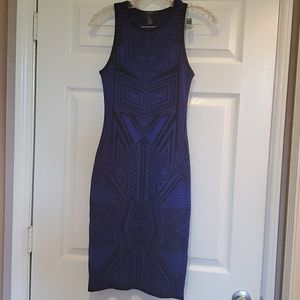 Geometric midi sweater dress